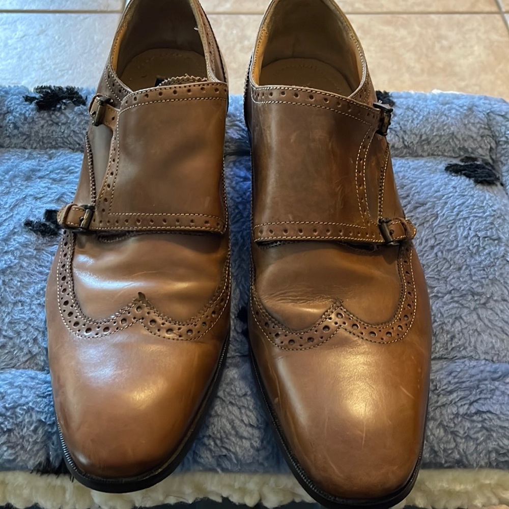 Giorgio Brutini Oxford dress shoes with double buckles